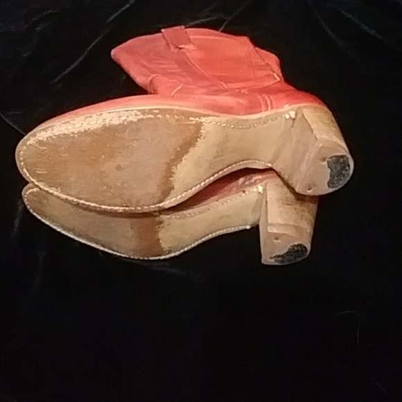 Dexter vintage leather cowboy boots fits a  8.5 - Picture 5 of 8